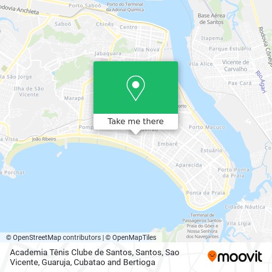 Academia Tênis Clube de Santos map