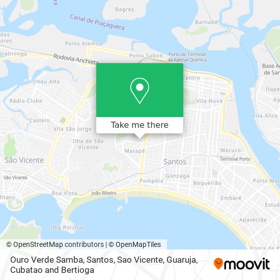 Ouro Verde Samba map