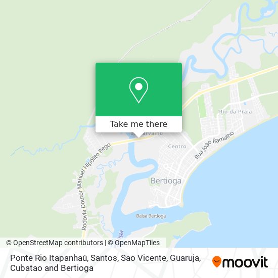 Ponte Rio Itapanhaú map