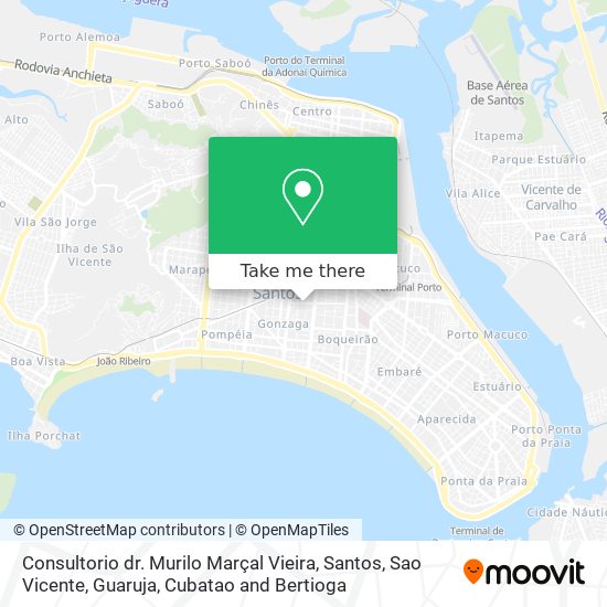 Consultorio dr. Murilo Marçal Vieira map