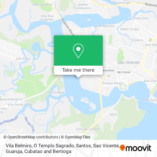 Vila Belmiro, O Templo Sagrado map