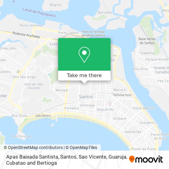 Apas Baixada Santista map