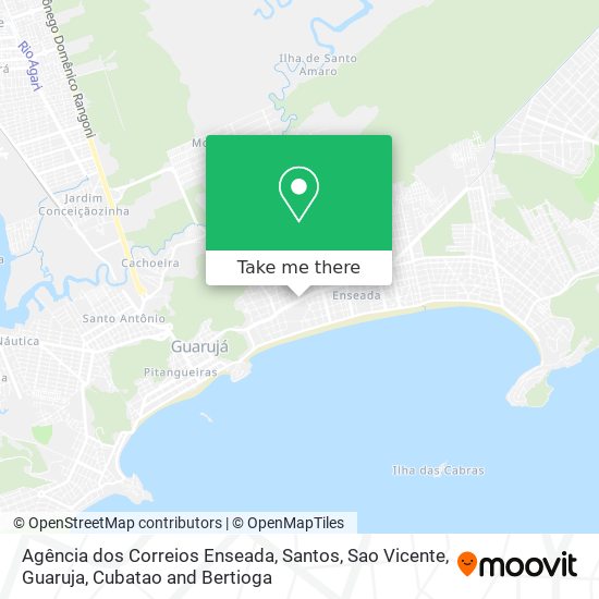 Agência dos Correios Enseada map