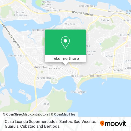 Mapa Casa Luanda Supermercados