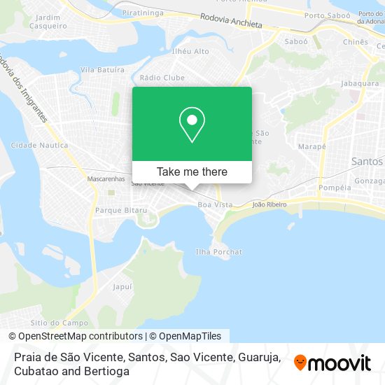 Praia de São Vicente map