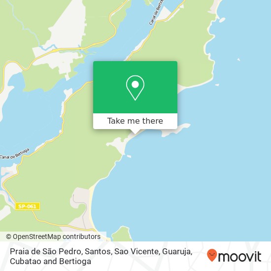Mapa Praia de São Pedro