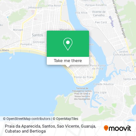 Praia da Aparecida map