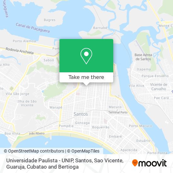 Mapa Universidade Paulista - UNIP