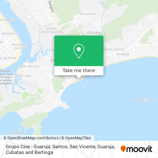Grupo Cine - Guarujá map