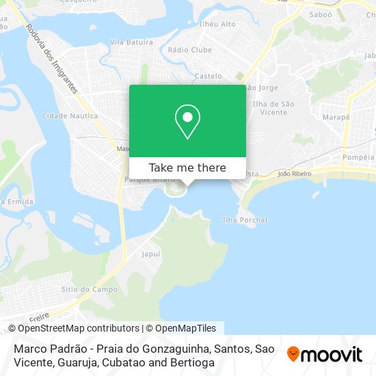 Marco Padrão - Praia do Gonzaguinha map