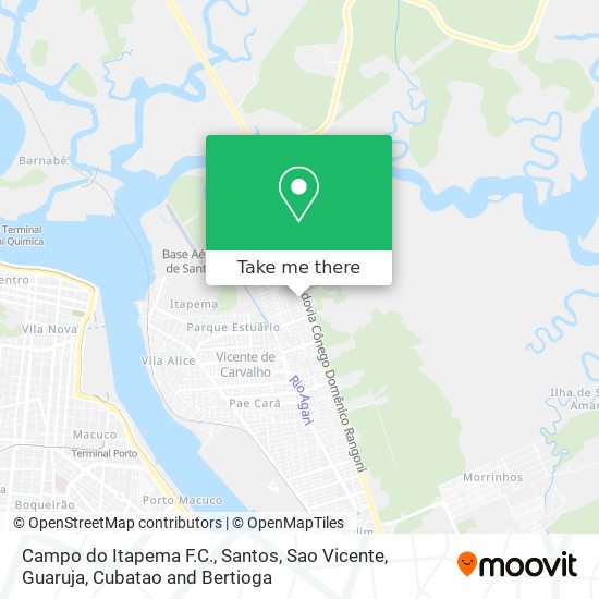 Mapa Campo do Itapema F.C.