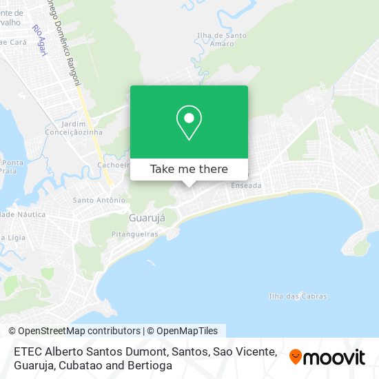 ETEC Alberto Santos Dumont map