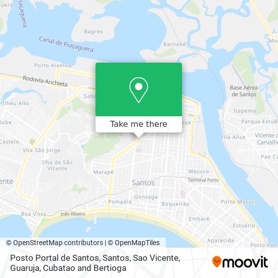Posto Portal de Santos map