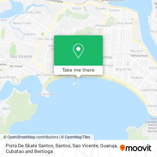 Pista De Skate Santos map