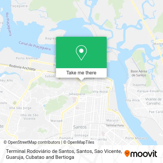 Terminal Rodoviário de Santos map