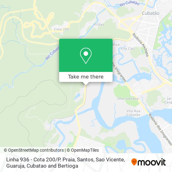 Linha 936 - Cota 200/P. Praia map