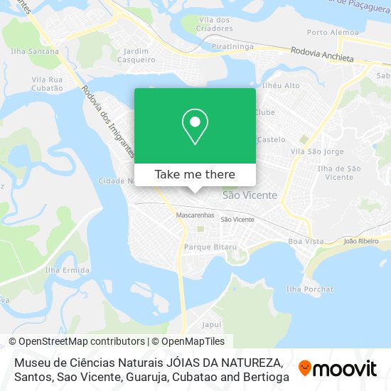 Museu de Ciências Naturais JÓIAS DA NATUREZA map