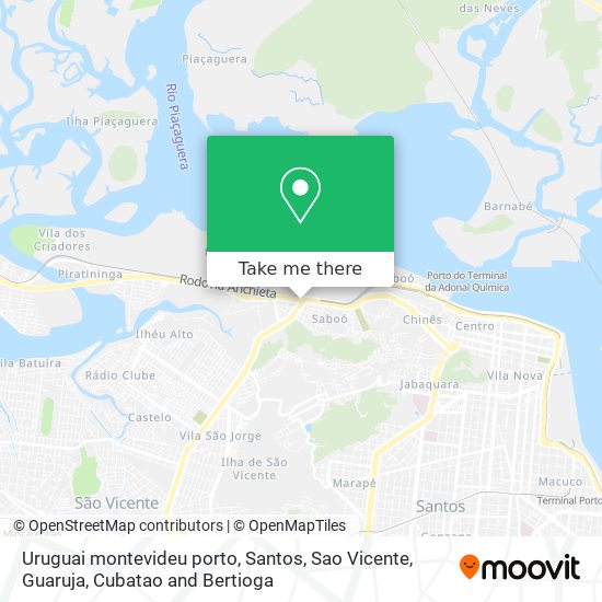 Mapa Uruguai montevideu porto