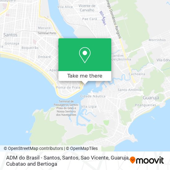 ADM do Brasil - Santos map