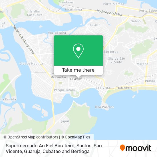 Mapa Supermercado Ao Fiel Barateiro