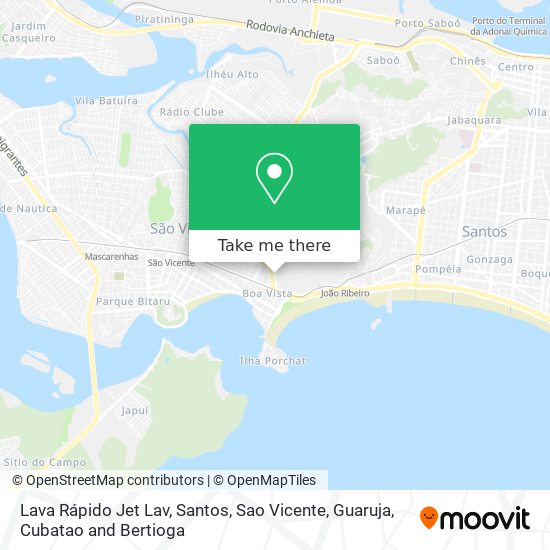 Lava Rápido Jet Lav map