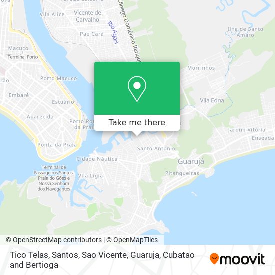 Tico Telas map