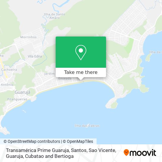 Transamérica Prime Guaruja map