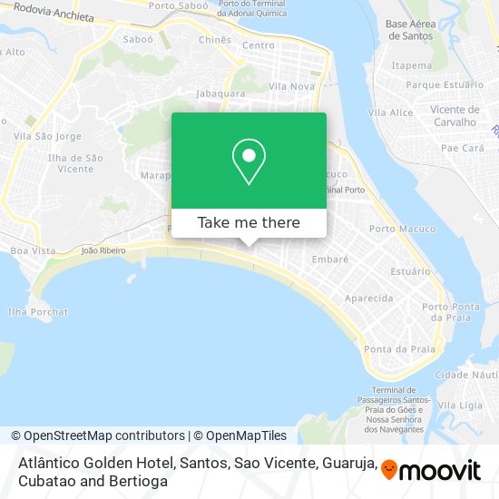 Atlântico Golden  Hotel map