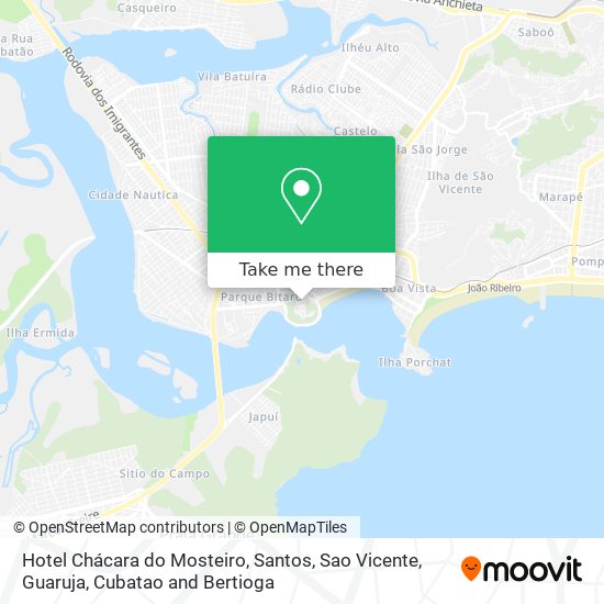 Hotel Chácara do Mosteiro map