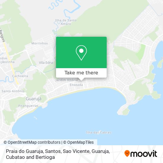 Praia do Guaruja map