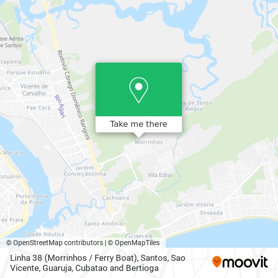 Linha 38 (Morrinhos / Ferry Boat) map