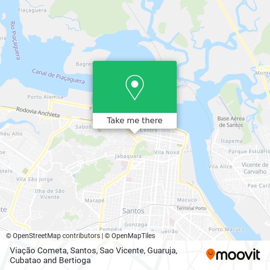 Viação Cometa map