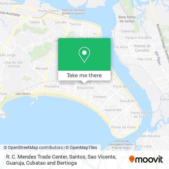 R. C. Mendes Trade Center map