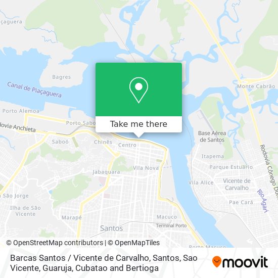 Barcas Santos / Vicente de Carvalho map