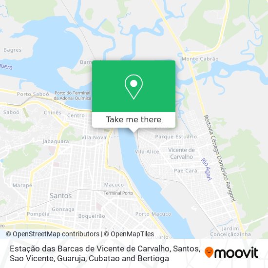 Estação das Barcas de Vicente de Carvalho map