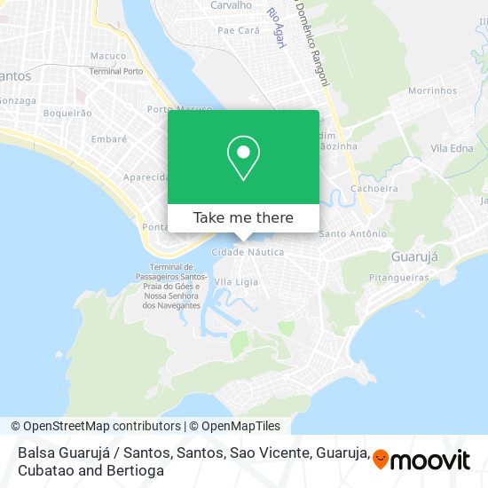 Balsa Guarujá / Santos map