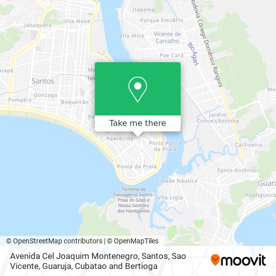 Mapa Avenida Cel Joaquim Montenegro