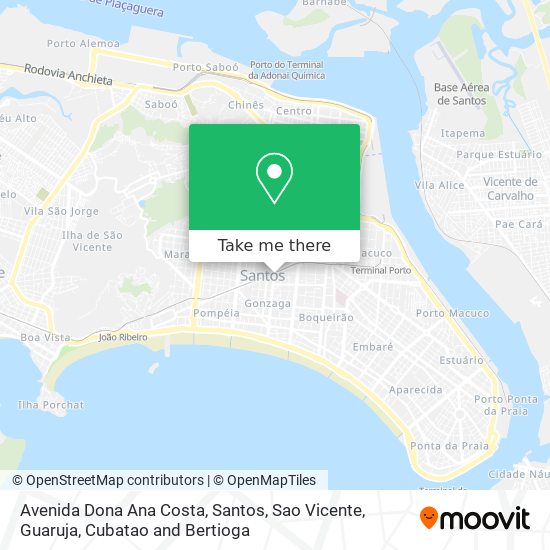 Mapa Avenida Dona Ana Costa