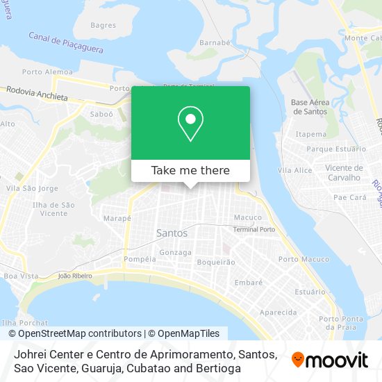 Mapa Johrei Center e Centro de Aprimoramento