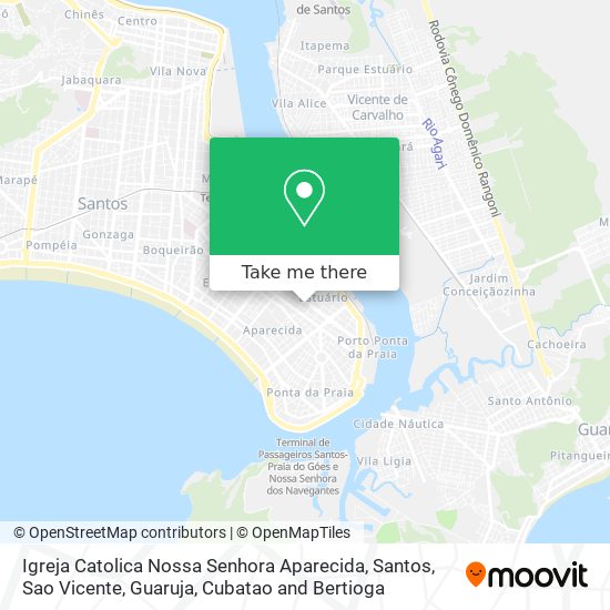 Mapa Igreja Catolica Nossa Senhora Aparecida