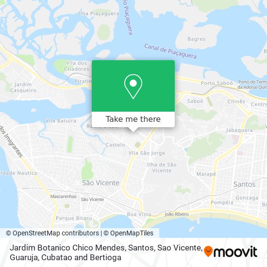 Jardim Botanico Chico Mendes map