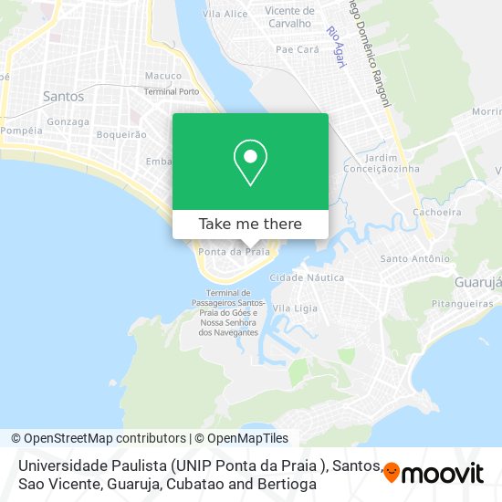 Universidade Paulista (UNIP Ponta da Praia ) map