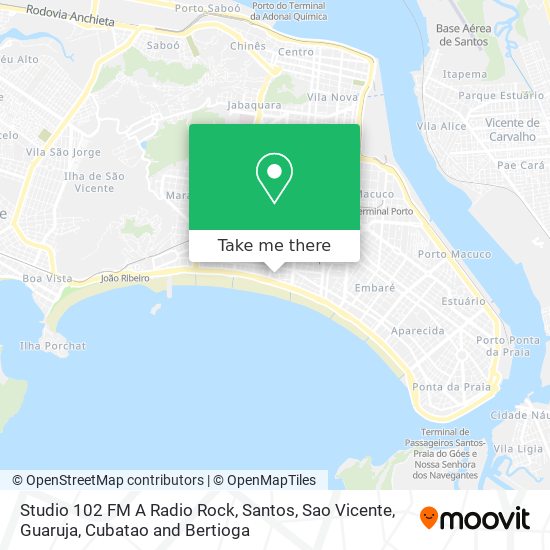 Studio 102 FM A Radio Rock map