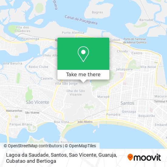 Mapa Lagoa da Saudade