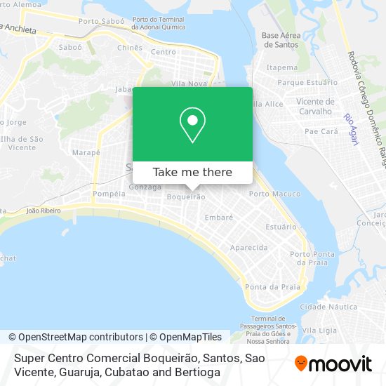 Super Centro Comercial Boqueirão map