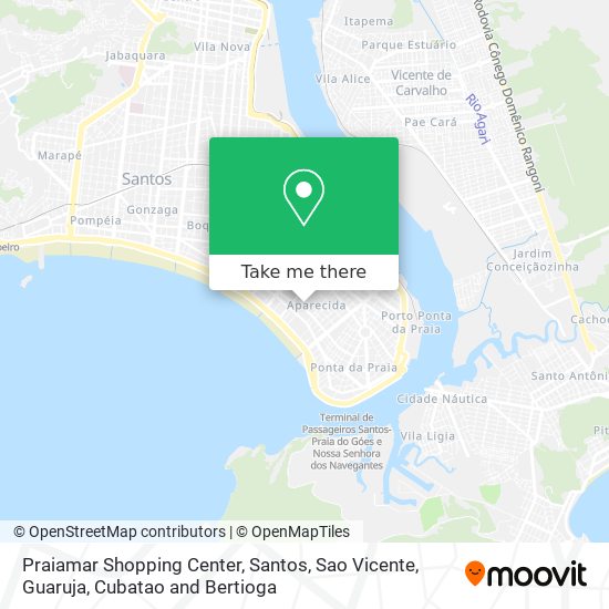 Praiamar Shopping Center map