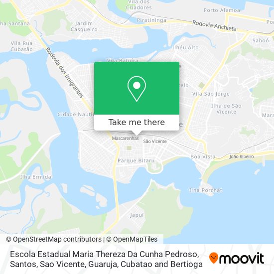 Escola Estadual Maria Thereza Da Cunha Pedroso map