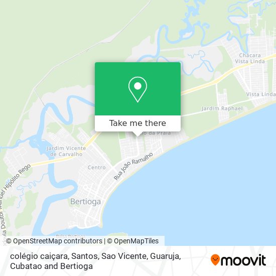 colégio caiçara map
