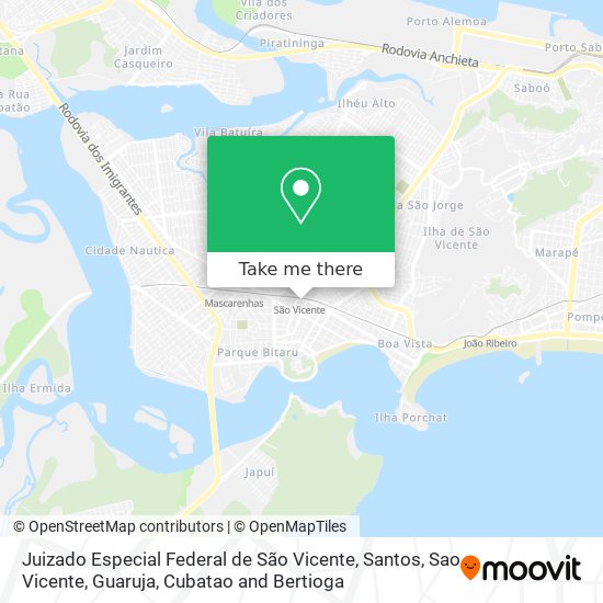 Juizado Especial Federal de São Vicente map