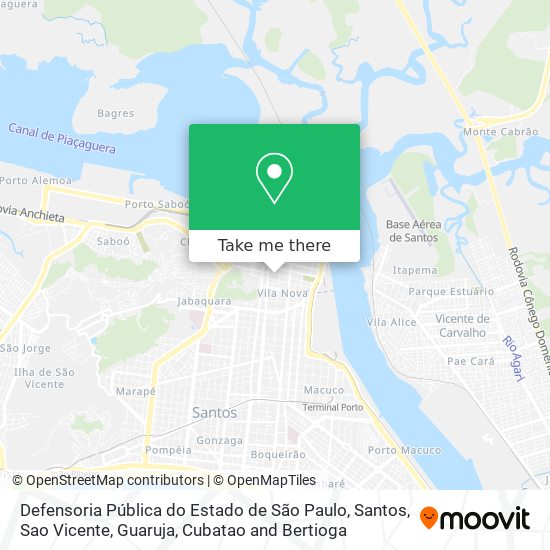 Defensoria Pública do Estado de São Paulo map